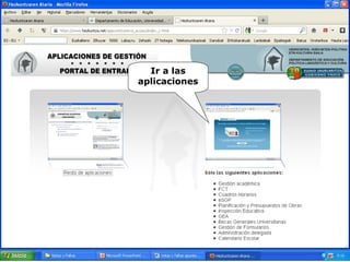 Ir a las
aplicaciones
 