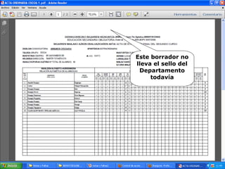 Este borrador no
lleva el sello del
Departamento
todavía
 