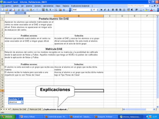 Explicaciones
 