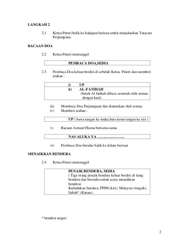 Nota tatacara perjumpaan ppim