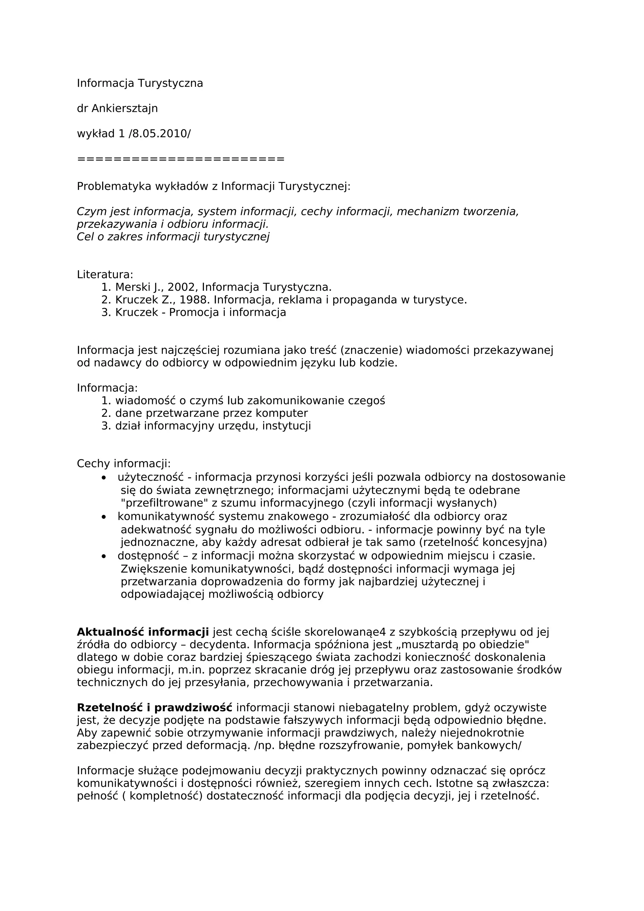 notatek-pl-informacja-turystyczna-zagadnienia-ogolne.pdf | Travel