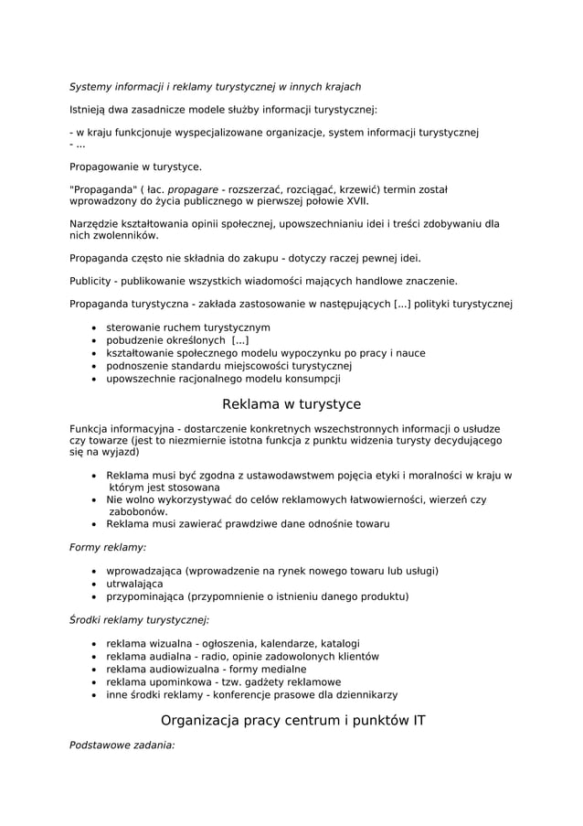 notatek-pl-informacja-turystyczna-zagadnienia-ogolne.pdf | Travel
