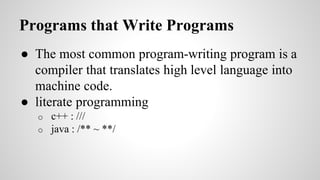 The Practice of Programming - Notation | PPT