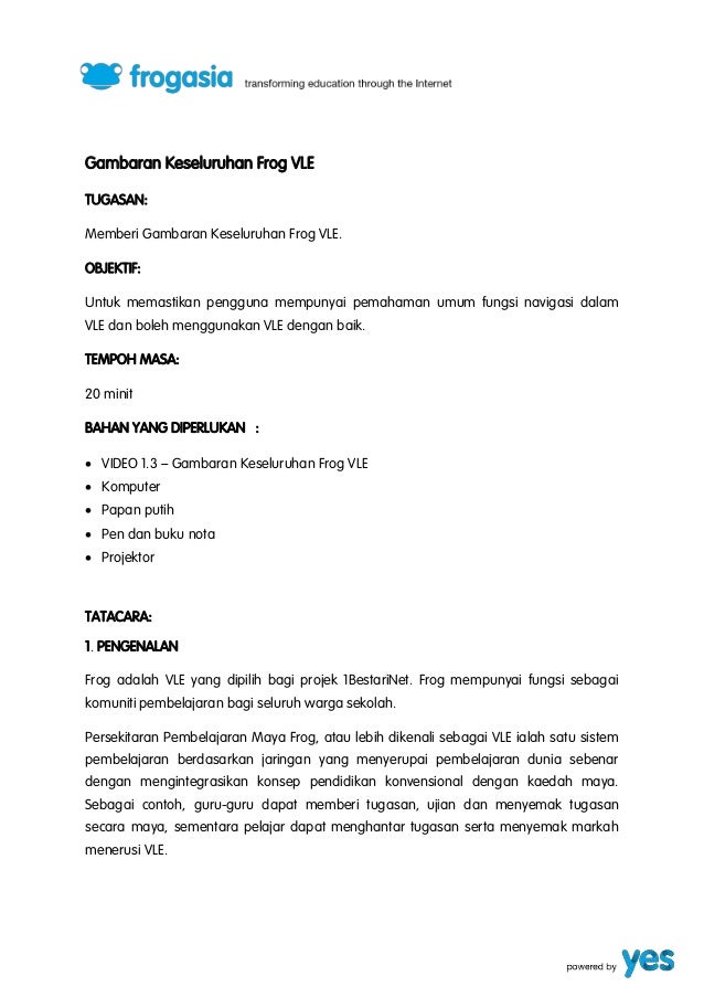 Modul Vle Frog