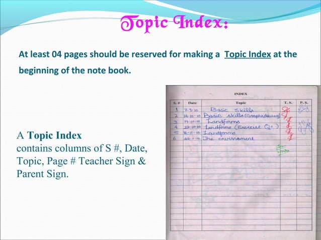 Note Books Checking procedure | PPT | Homework and Study | Education