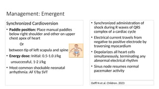 Paddle Dose cardiac arrhythmia in neonate: above drugs | PPTX