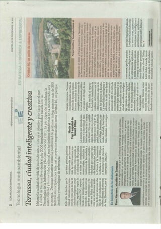 Notícia El País. Smart City Terrassa