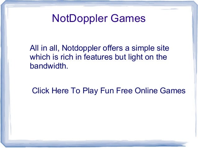not doppler online games not doppler online games