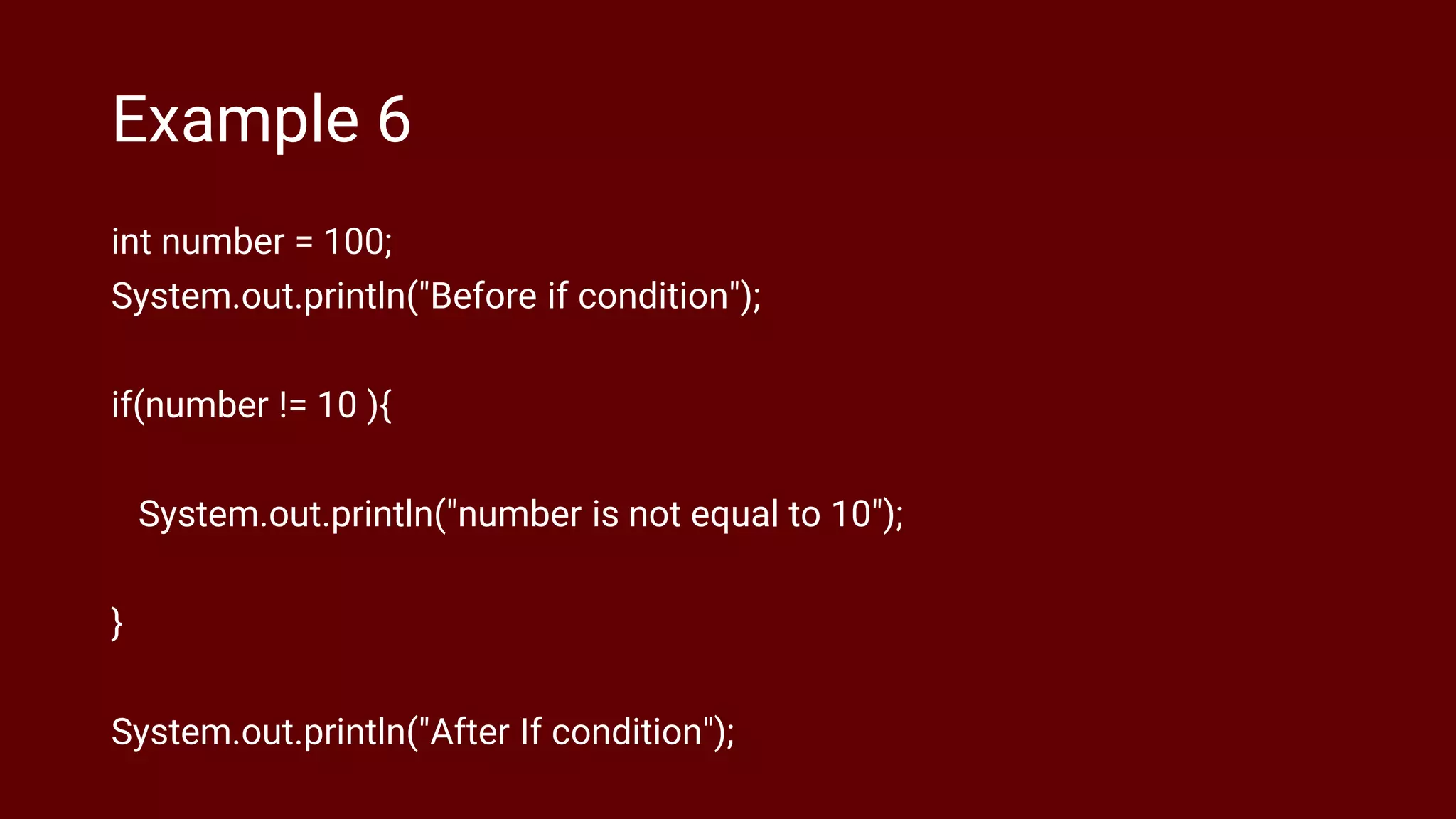 Java if else condition - powerpoint persentation | PPTX