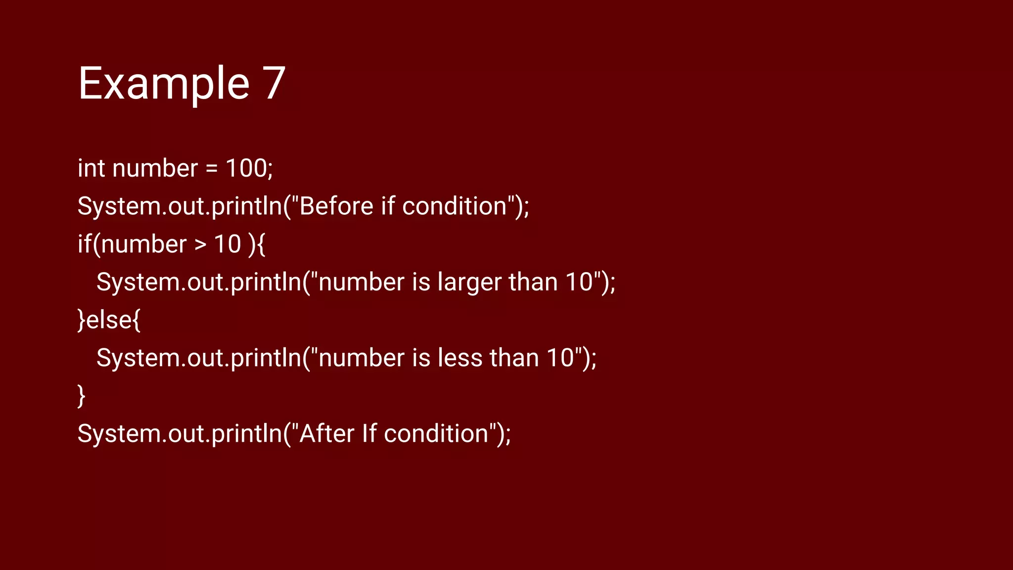 Java if else condition - powerpoint persentation | PPTX