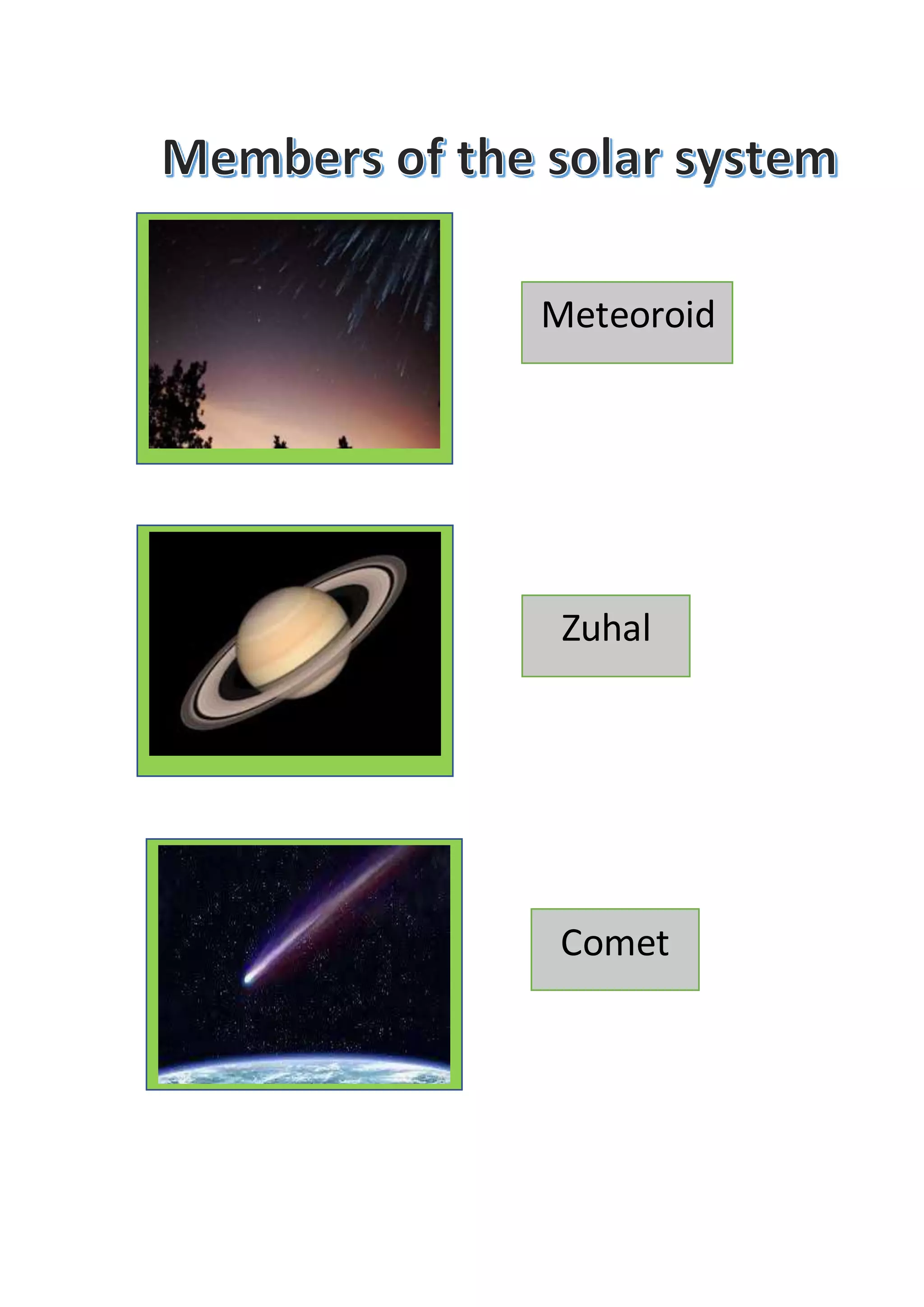 Members of the solar system | DOCX