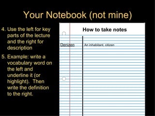 Note Taking | PPT
