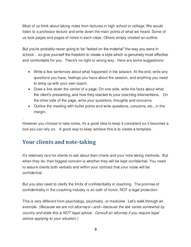 pages note taking template