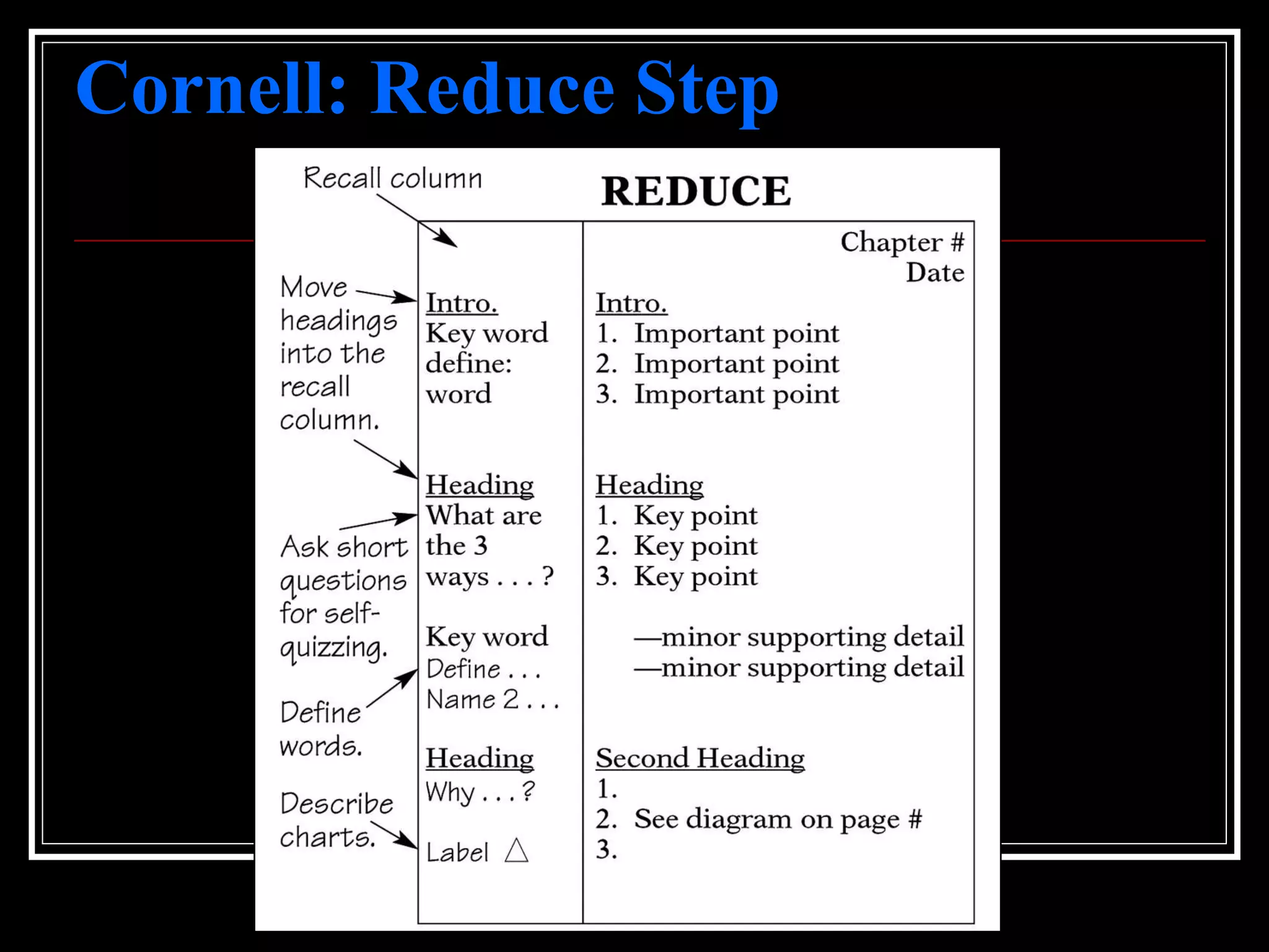 Cornell: Reduce Step
 