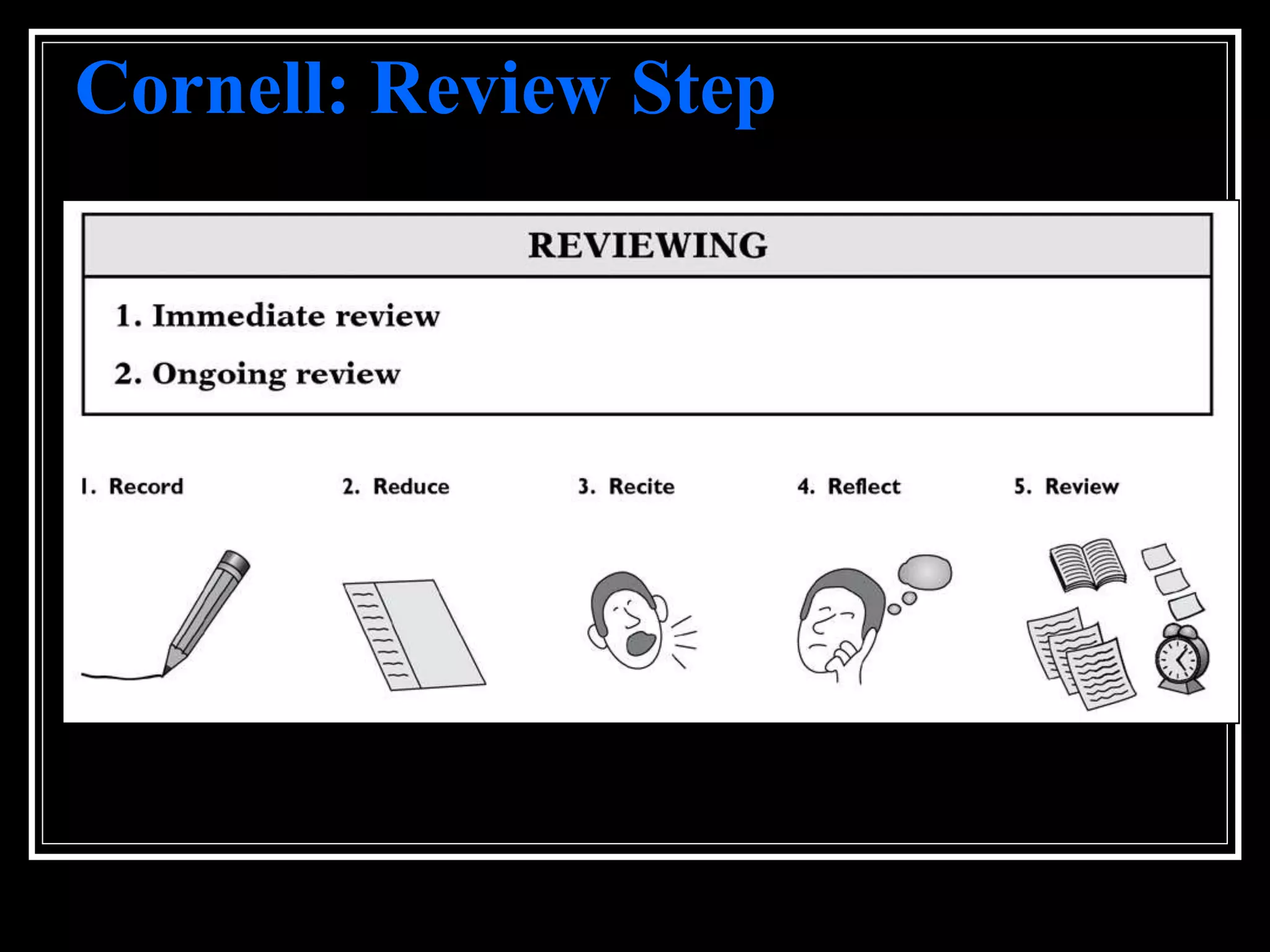 Cornell: Review Step
 