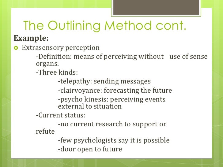 blank outline template for note taking
