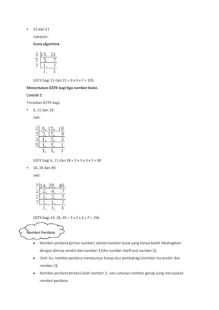 Matematik Tingkatan 1 Nota 1