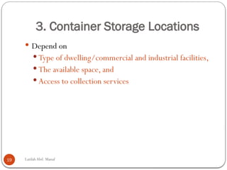 Storage Separation Comprehensive Waste Handling, Separation, Storage, and Processing at ...