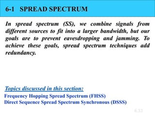 Spread Spectrum Examples Note 4 physical layer ii (1) spread spectrum(fhss&dsss) | PPT