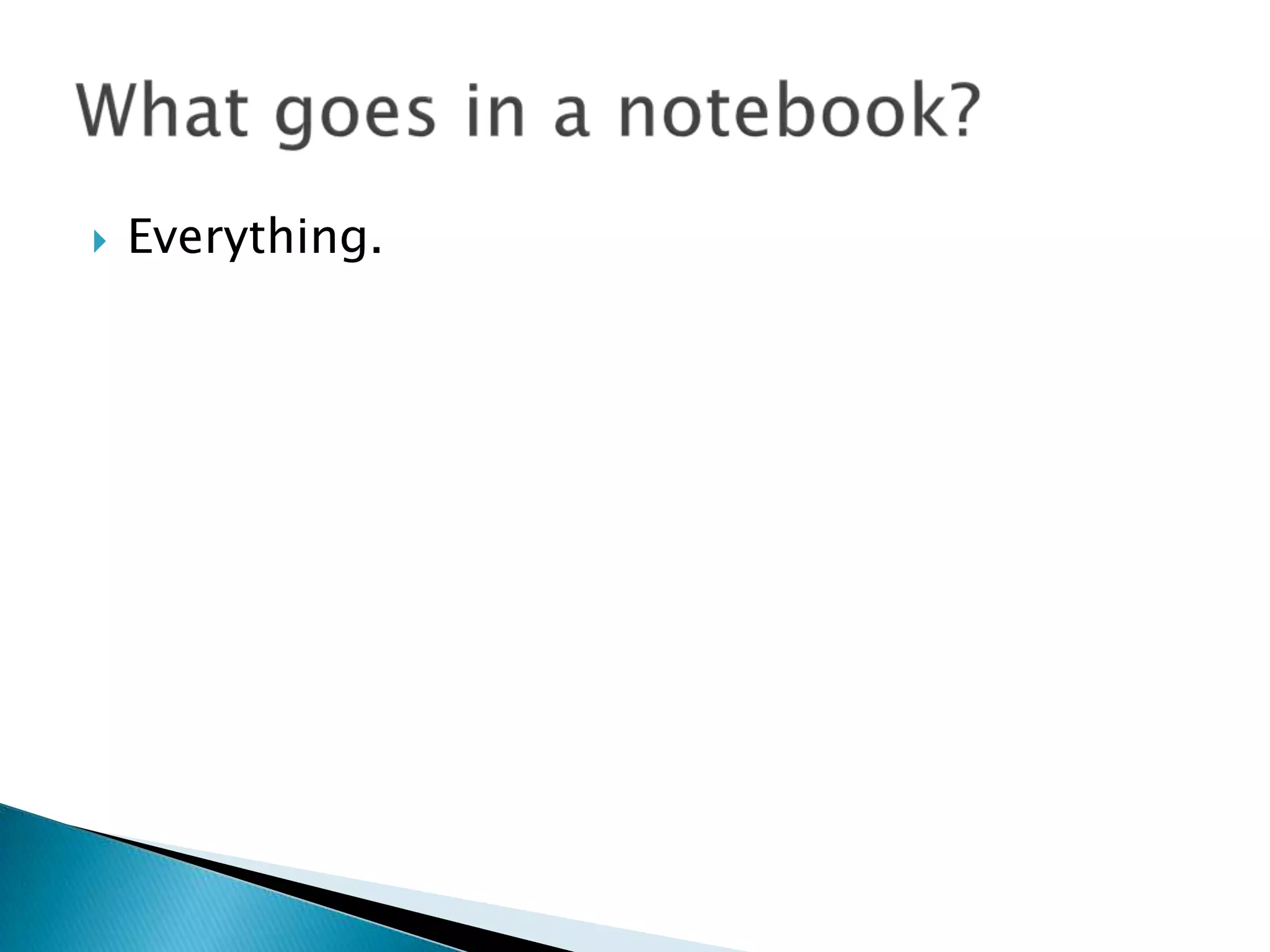 Remember that we must TEACH our students about the notebooks just like any other system or procedure in the classroomTime spent at the beginning of the year on teaching the method and system will save countless time throughout the yearHabit of mind