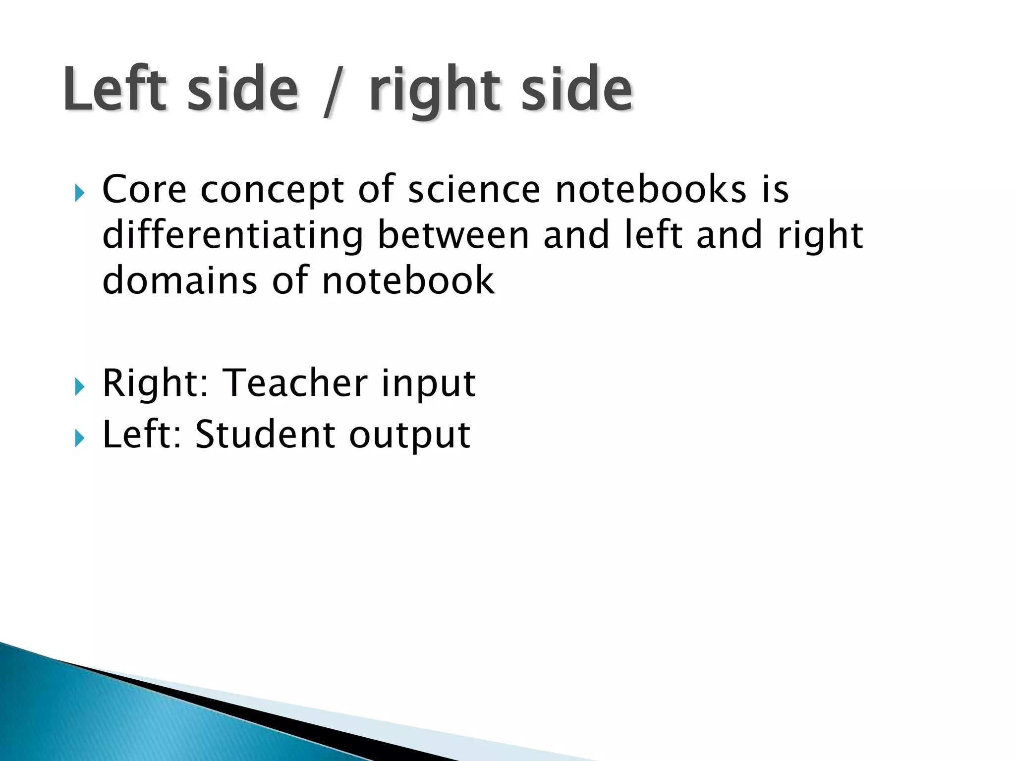 Table of Contents2. Class Rules Poster4. Left Side Info6. Notebook Sides Poster8. Levels of Questions10. Observations Practice12. Procedure practice1. Class Syllabus3. Safety contract5. Right Side Info7. Assignment ideas9. Grandma’s House11. Qualitative and Quantitative Observations13. Writing a procedure