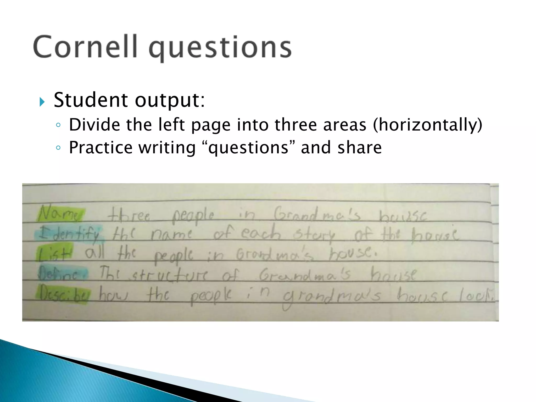 Cornell questions