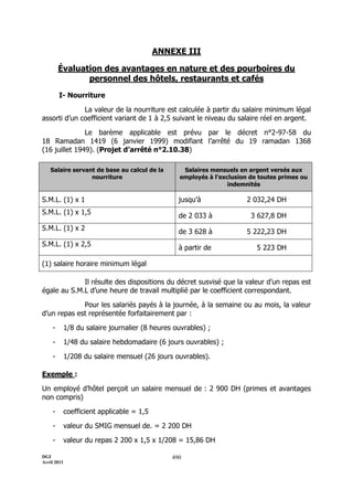 Maroc - Note circulaire 717_tome1 - is et ir