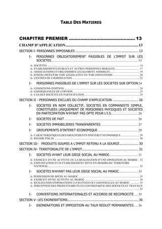 Maroc - Note circulaire 717_tome1 - is et ir