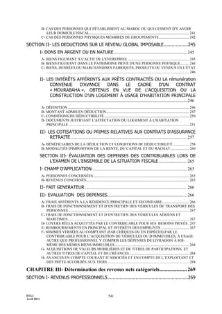 Maroc - Note circulaire 717_tome1 - is et ir