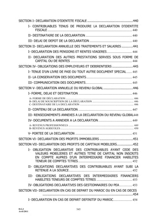Maroc - Note circulaire 717_tome1 - is et ir