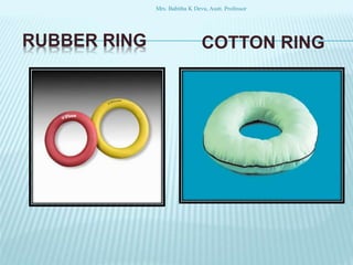 RUBBER RING COTTON RING
Mrs. Babitha K Devu, Asstt. Professor
 