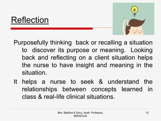 Babitha's Note On critical thinking in nursing | PPTX