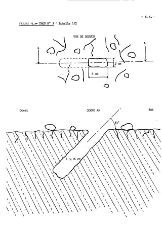 FIGURE -Le- WU No 3 - Echelle 1/2 
Ouest COUPE fi? /' Est 
 