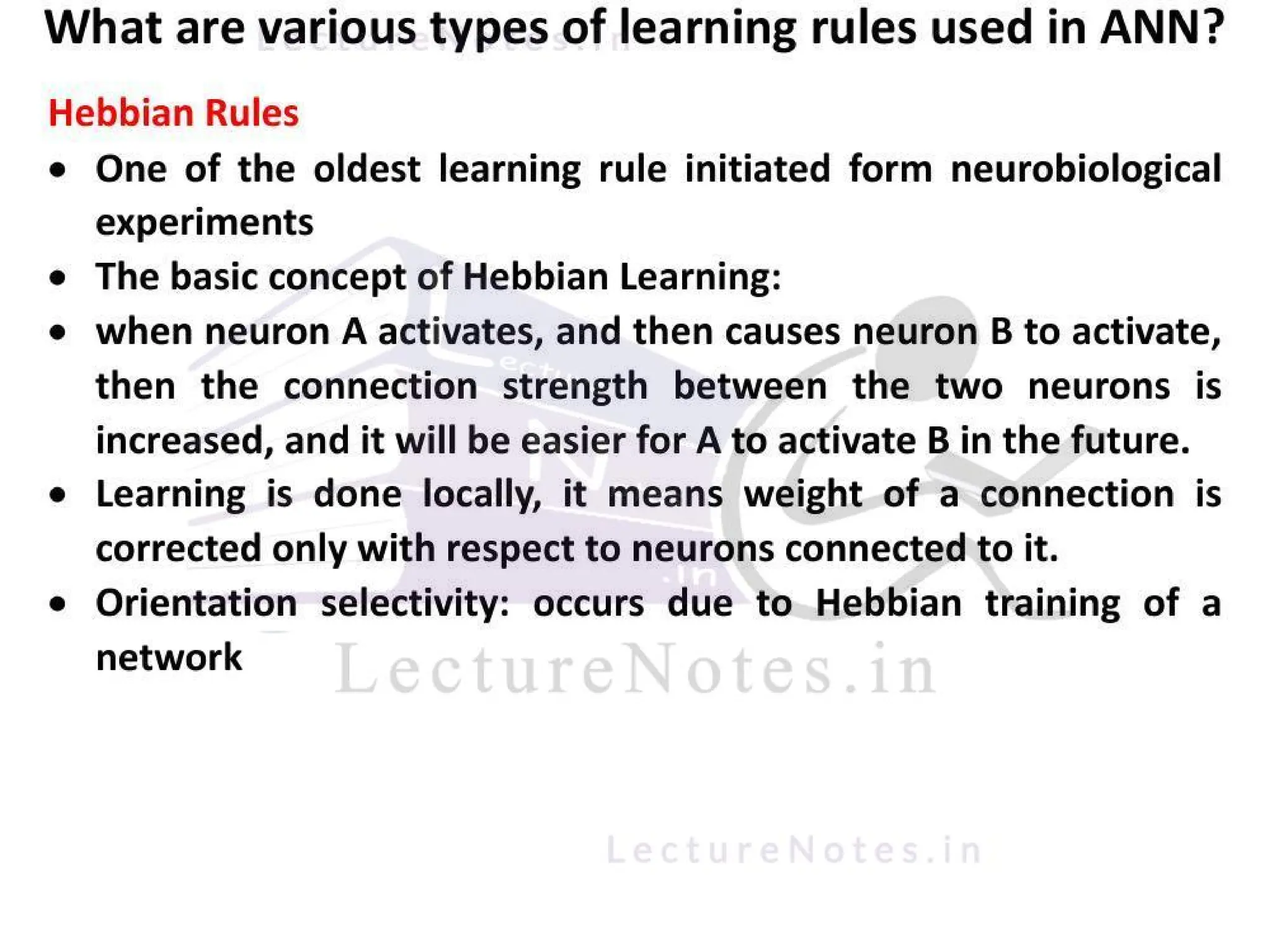 Note for Artificial Neural Network - ANN by Aman Kumar _ LectureNotes ...