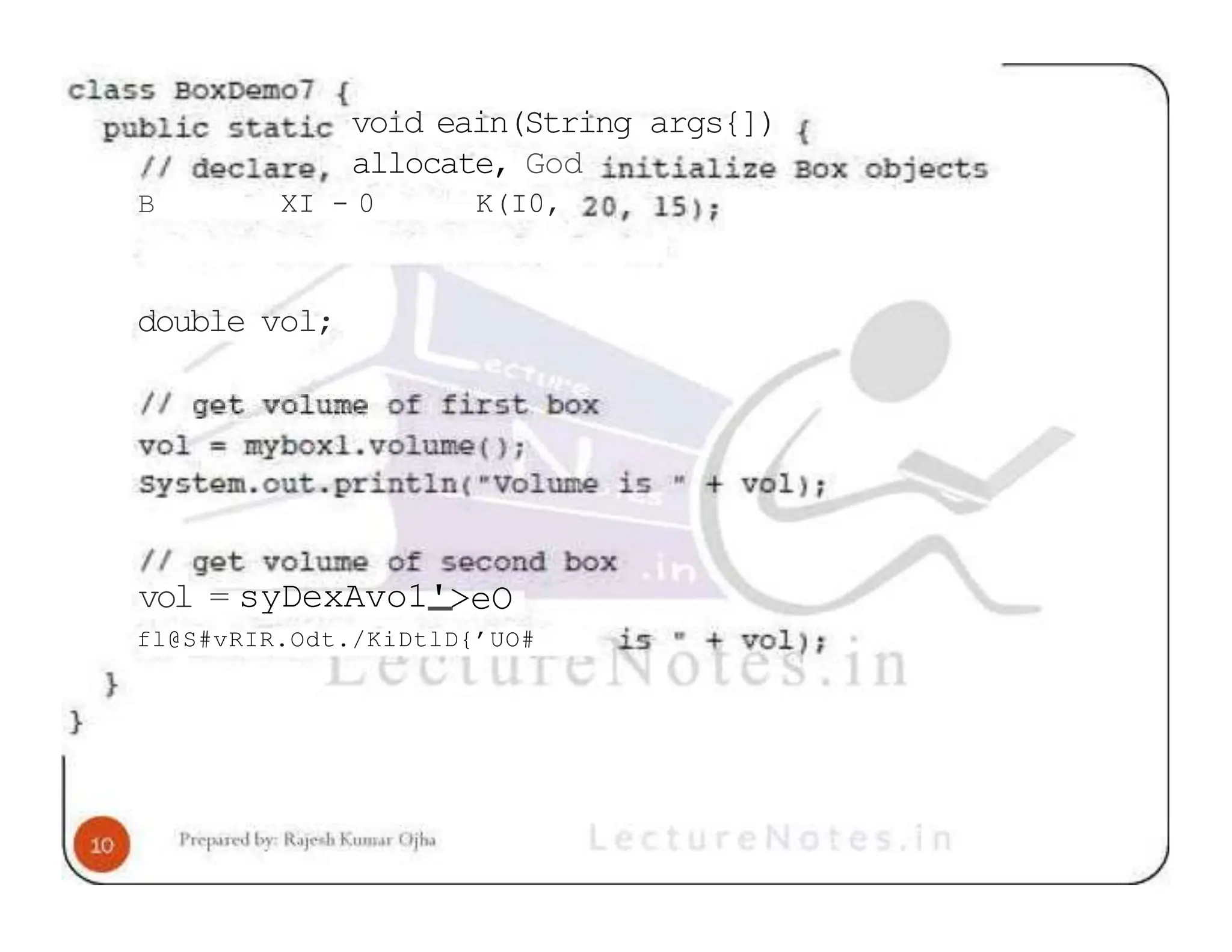 void eain(String args{]) B allocate, God XI - 0 K(I0, double vol; vol = syDexAvo1'>eO fl@S#vRIR.Odt./KiDtlD{’UO# 
