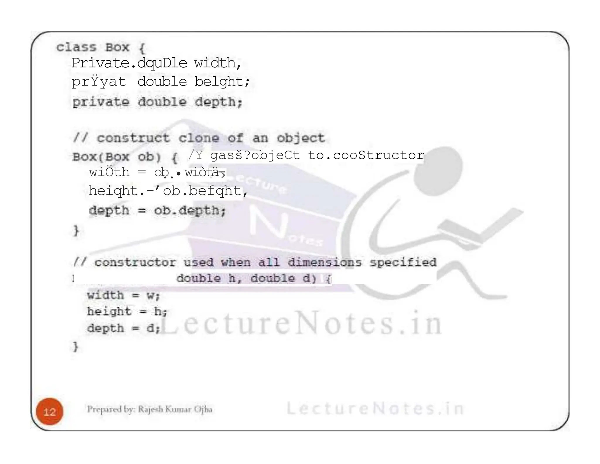 Private.dquDle width, prŸyat double belght; /Y gasš?objeCt to.cooStructor wiÖth = ob ..•wiòt . ä› - heiqht.-’ob.befqht, 