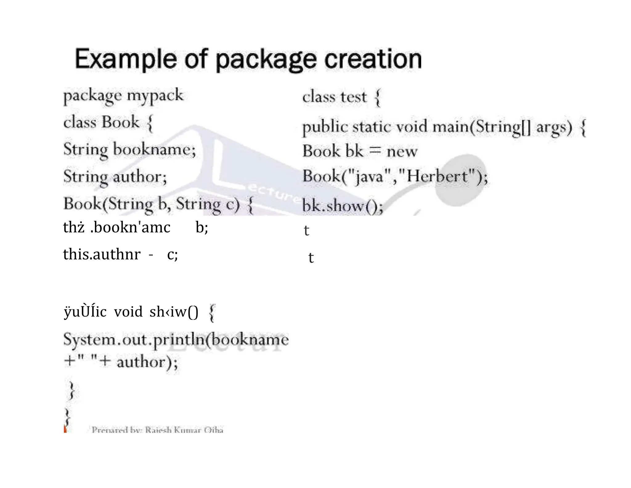 thż .bookn'amc b; this.authnr - c; t t ÿuÙÍic void sh‹iw() 