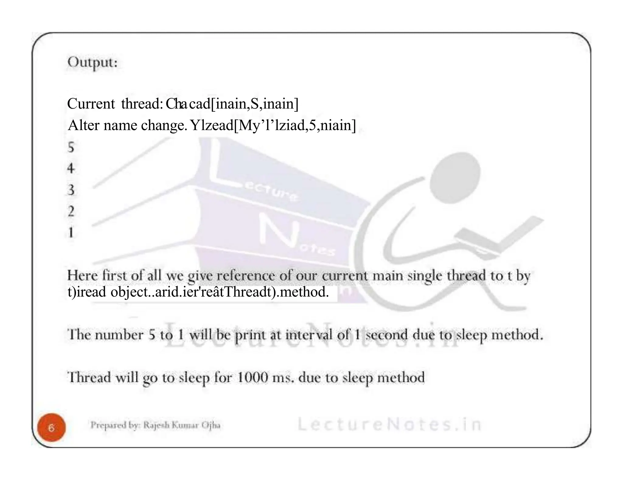 Current thread:Chacad[inain,S,inain] Alter name change.Ylzead[My’l’lziad,5,niain] t)iread object..arid.ier'reâtThreadt).method. 
