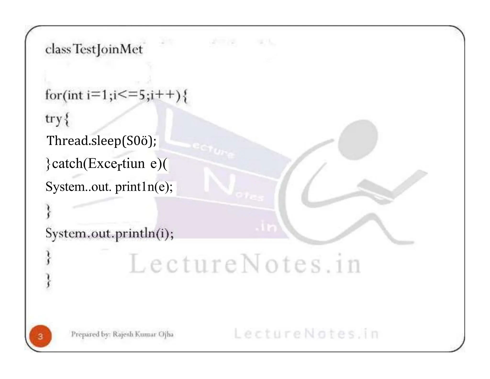 Thread.sleep(S0ö); }catch(Excertiun e)( System..out. print1n(e); 
