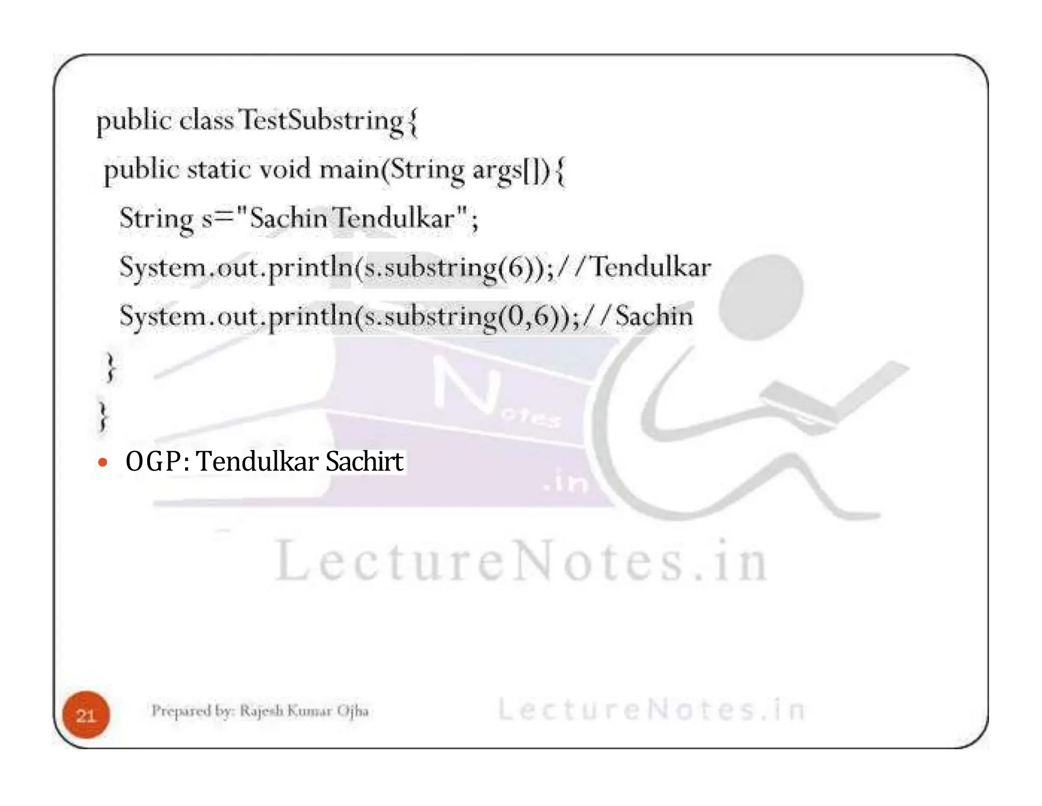 • OGP: Tendulkar Sachirt 