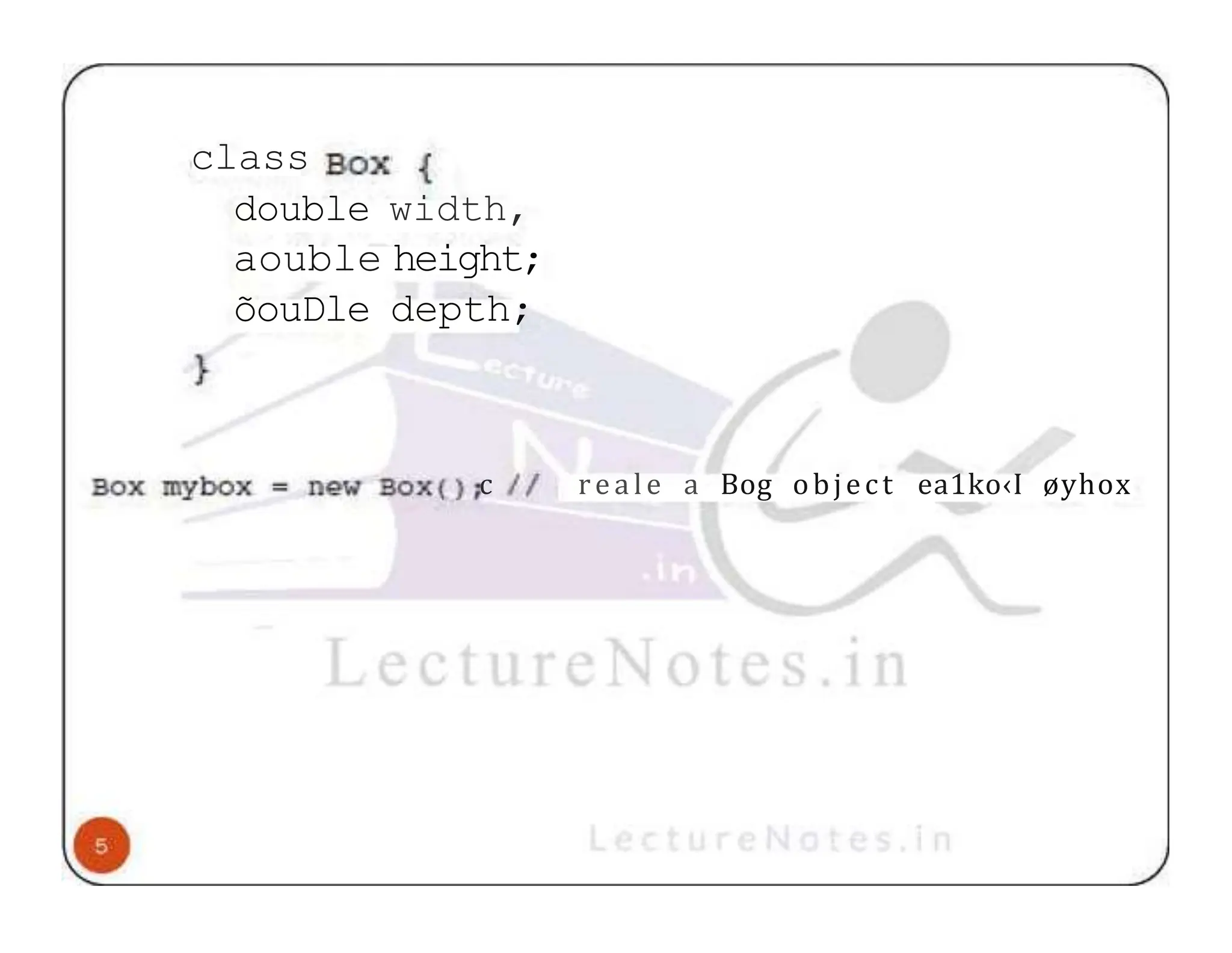 class double width, aouble height; õouDle depth; c reale a Bog object ea1ko‹I øyhox 