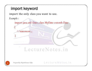 import the only class you want to use.
 