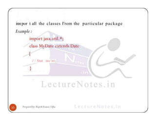 innpor t all the classes ł'rom the particular package
/ / Stat mc'nt;
 