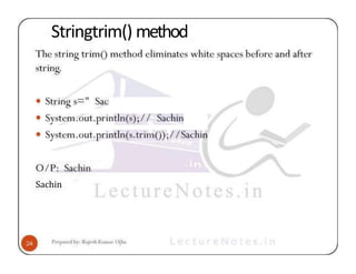 Stringtrim() method
Sachin
 