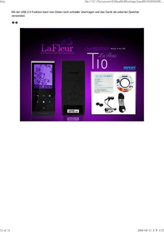 SAMSUNG YP-T10 VORSCHAU