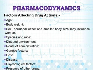Note introduction to pharmacology