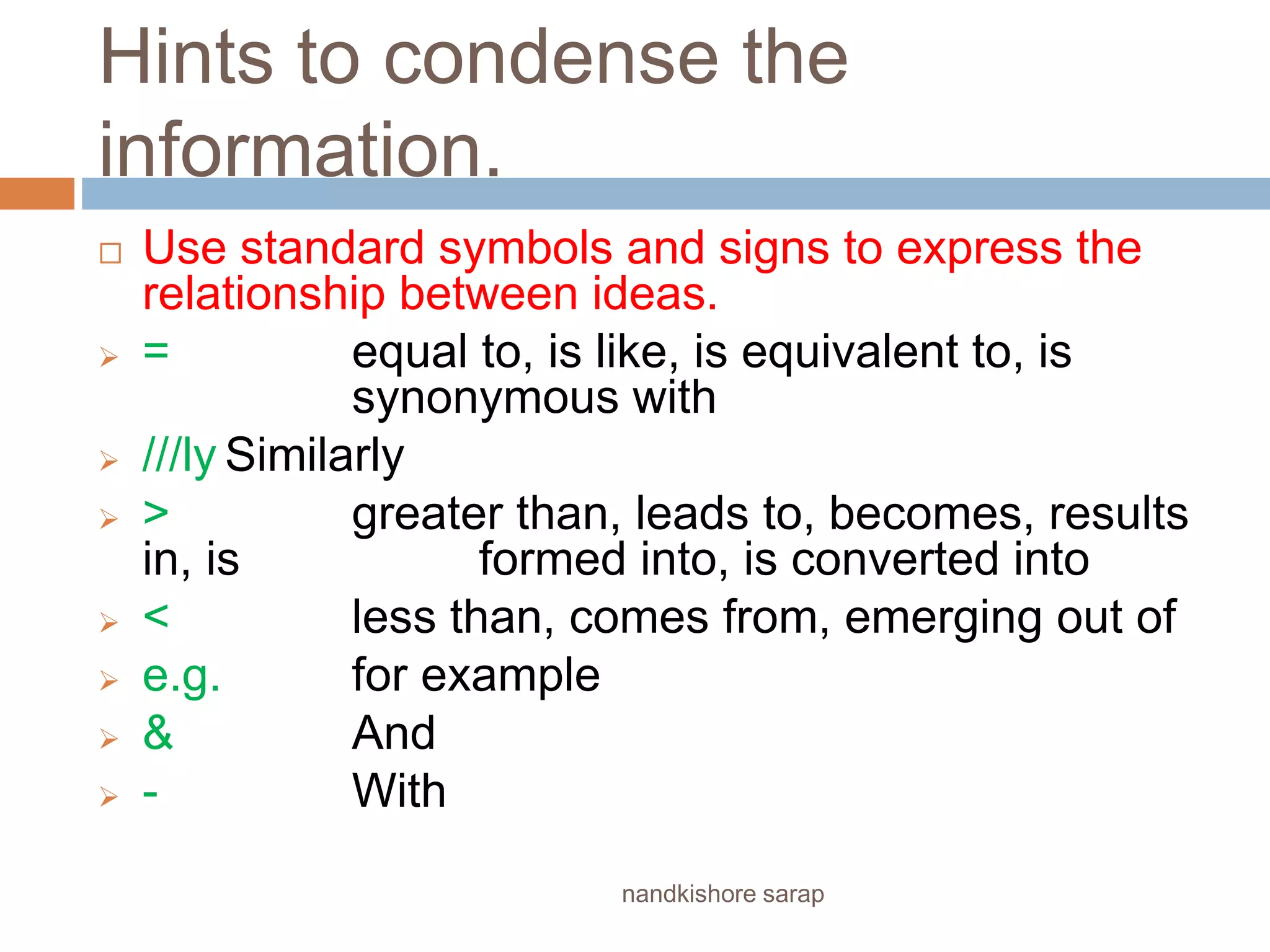 Note Making And Note Taking PPT note-making-and-note-taking-ppt