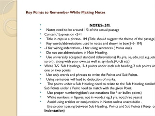 Point To Note NOTE MAKING AND SUMMARY UPDATED PPT (1).pptx