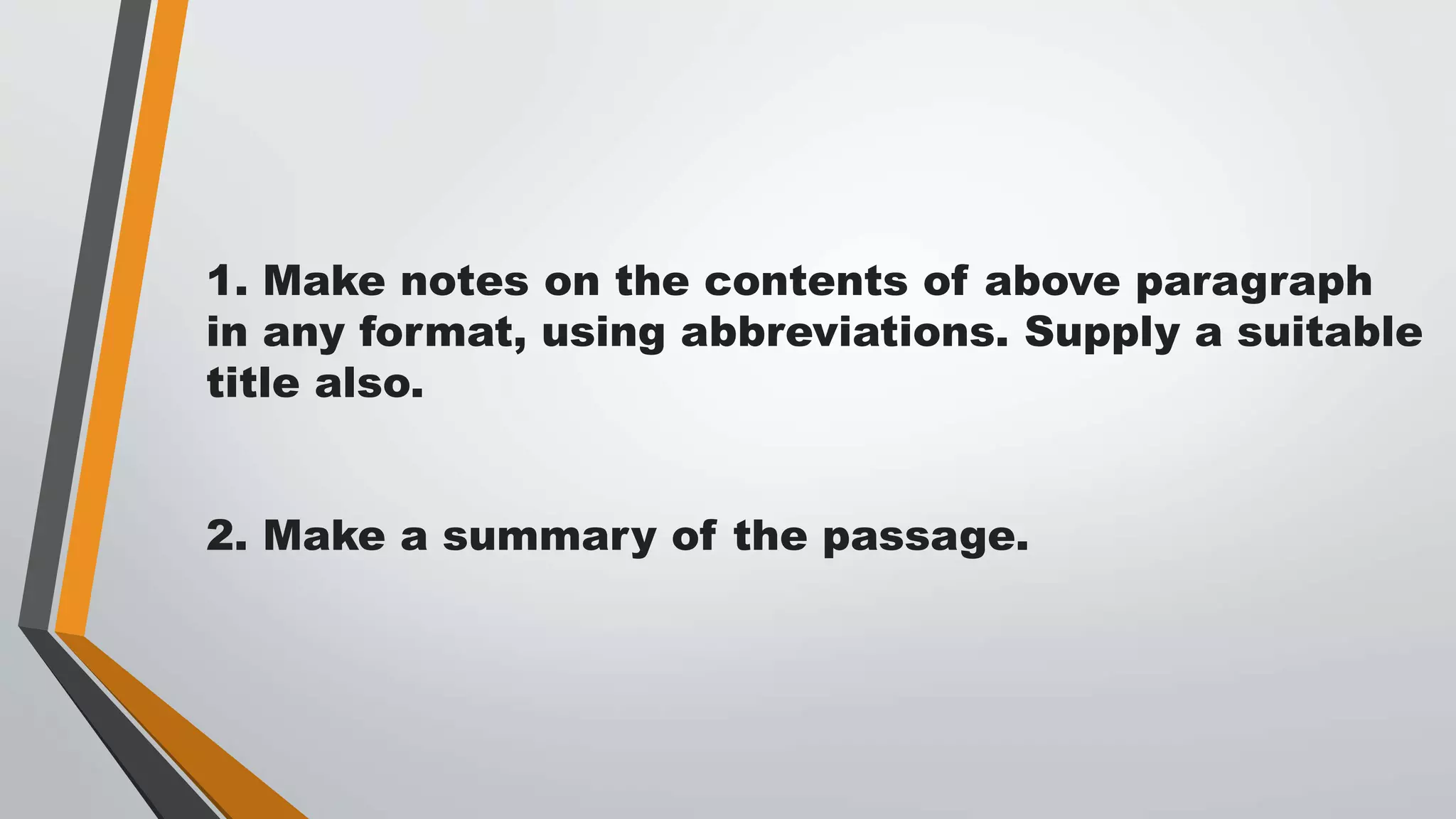 Note making class 11 ppt