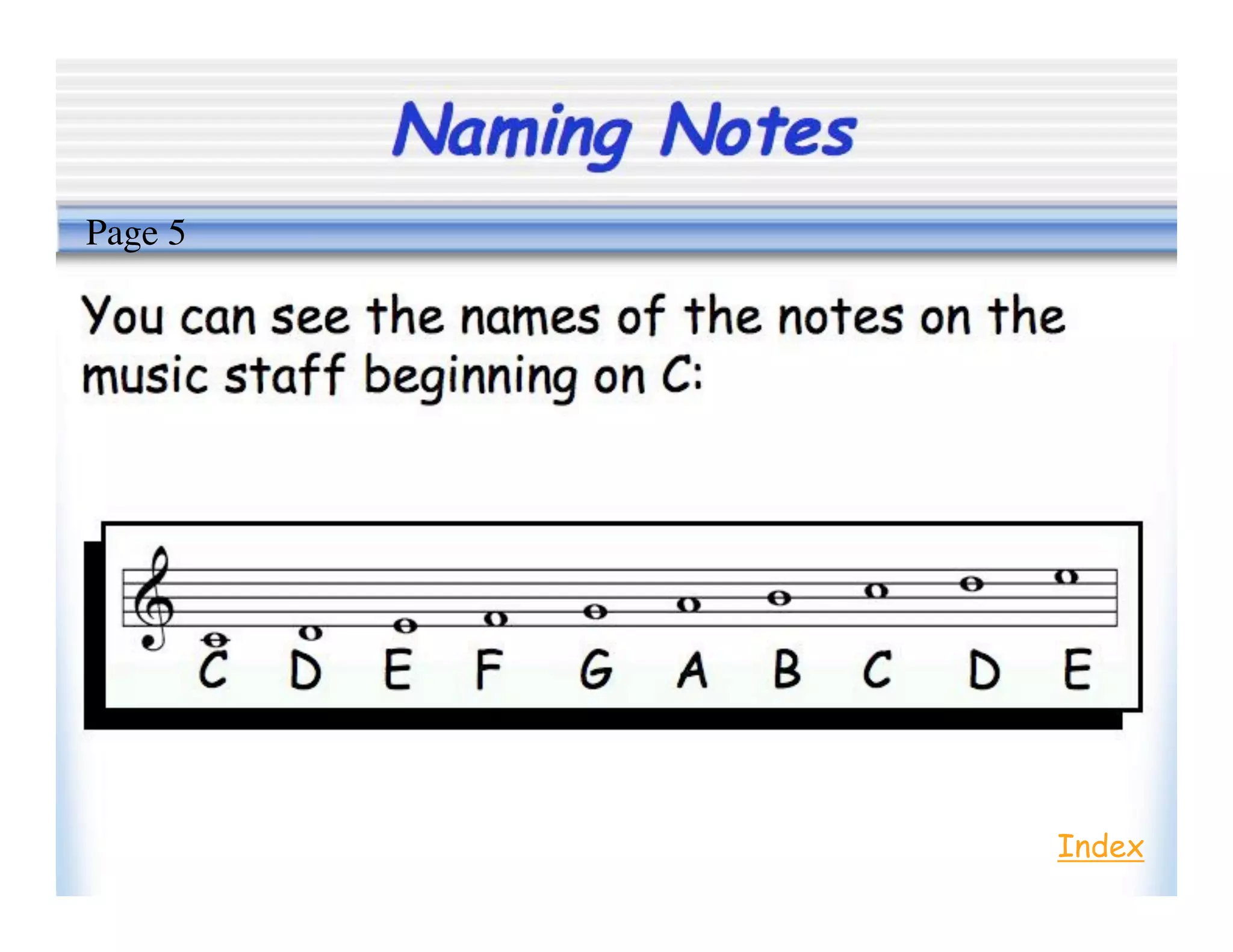 Naming Notes
Index
Page 5
 